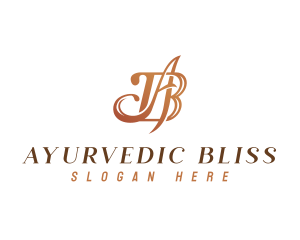 Luxury Monogram Letter AB logo design