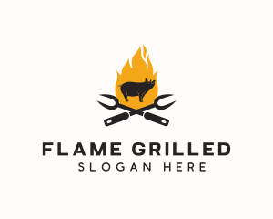 Pig Grill Restaurant logo design