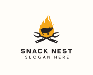 Pig Grill Restaurant logo design