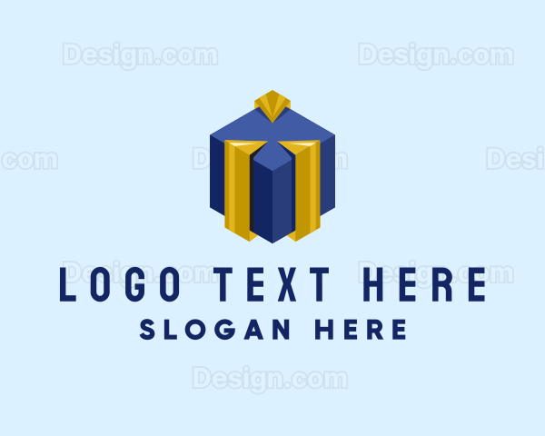 Modern Gift Box Logo