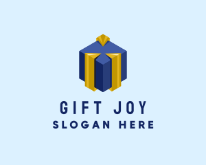 Modern Gift Box logo design