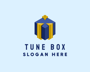 Modern Gift Box logo design