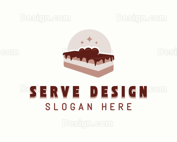 Chocolate Pastry Dessert Logo