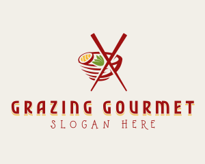 Asian Noodle Culinary logo design