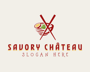 Asian Noodle Culinary logo design