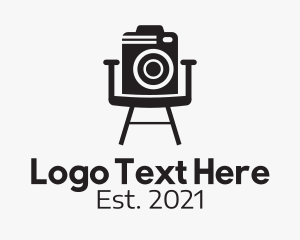 Photograph - Director Camera Chair logo design