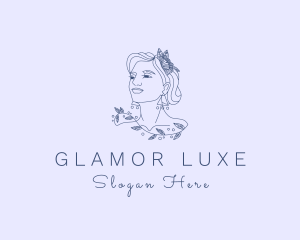 Luxe Beautiful Woman logo design