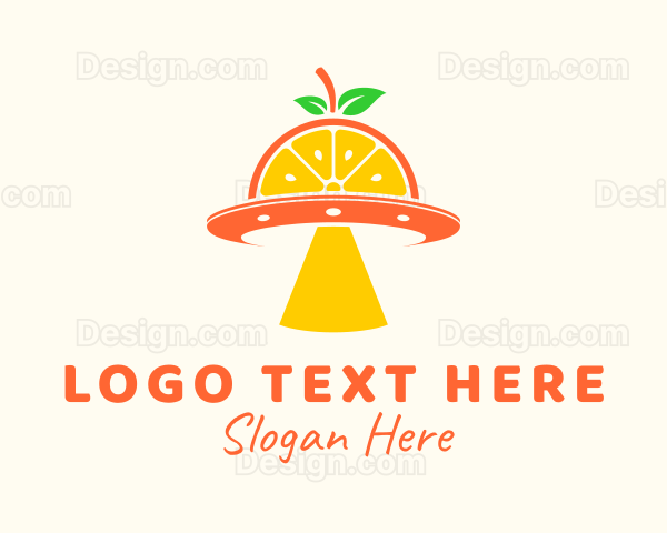 Orange Pulp Spaceship Logo