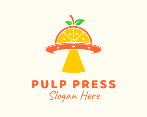 Orange Pulp Spaceship logo