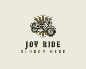 Motorcycle Rider Motorbike logo design