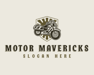 Motorcycle Rider Motorbike logo design