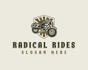 Motorcycle Rider Motorbike logo design