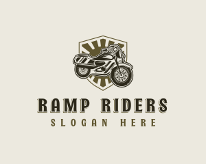 Motorcycle Rider Motorbike logo design