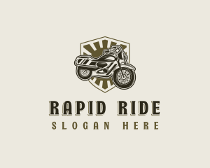 Motorcycle Rider Motorbike logo design