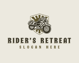 Motorcycle Rider Motorbike logo design