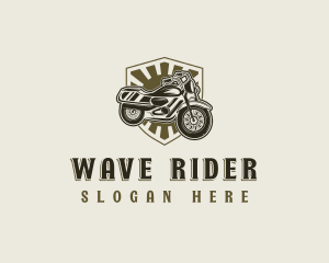 Motorcycle Rider Motorbike logo design