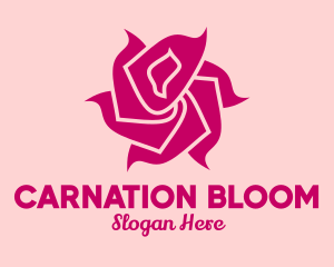 Pink Rose Petals  logo design