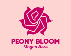 Pink Rose Petals  logo design