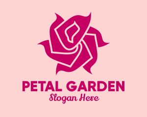 Pink Rose Petals  logo design