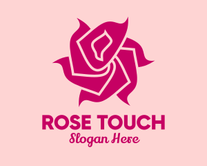 Pink Rose Petals  logo