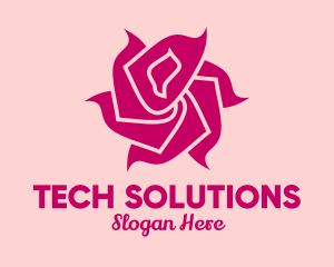 Pink Rose Petals  logo
