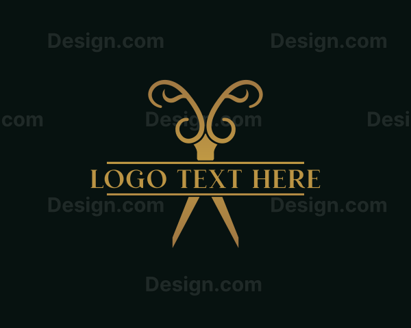 Styling Barber Scissors Logo