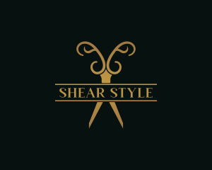 Styling Barber Scissors  logo design