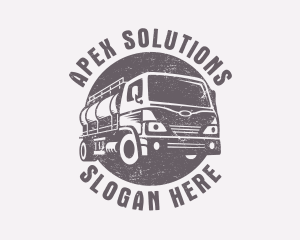 Fuel Truck Transportation logo design