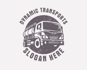 Fuel Truck Transportation logo design