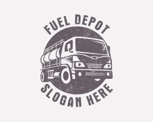 Fuel Truck Transportation logo design