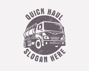 Fuel Truck Transportation logo design