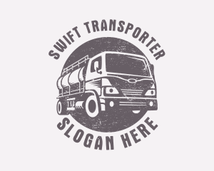 Fuel Truck Transportation logo design