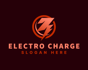 Electric Thunderbolt Power logo design