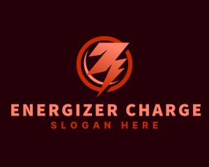 Electric Thunderbolt Power logo design