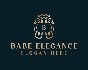 Elegant Floral Wedding logo design