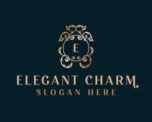 Elegant Floral Wedding logo design