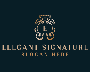 Elegant Floral Wedding logo design