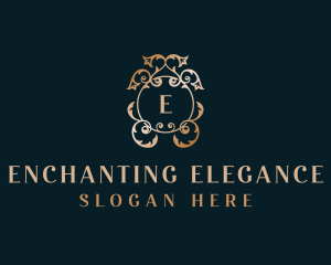 Elegant Floral Wedding logo design