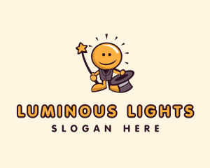 Light Bulb Magician  logo design