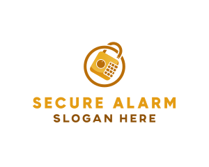 Padlock Safe Security logo design