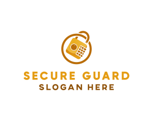 Padlock Safe Security logo design