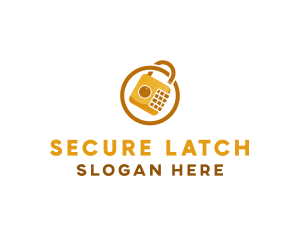 Padlock Safe Security logo design