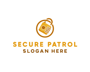 Padlock Safe Security logo design