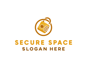 Padlock Safe Security logo design