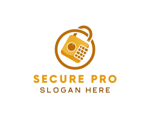 Padlock Safe Security logo design