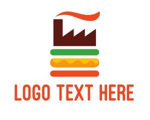 Food - Burger Food Factory logo design