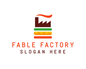 Burger Food Factory logo design