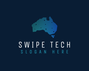 Australia Tech Continent logo design