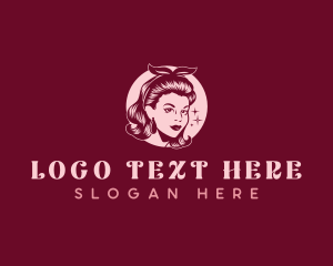 Retro Woman Beauty logo