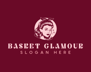 Retro Woman Beauty logo design